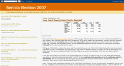 Desktop Screenshot of beniciaelection2007.blogspot.com