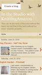 Mobile Screenshot of inthestudiowithknittingamazon.blogspot.com