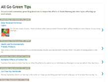 Tablet Screenshot of allgogreentips.blogspot.com