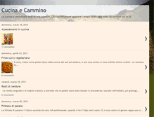 Tablet Screenshot of cucinaecammino.blogspot.com