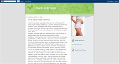 Desktop Screenshot of 4healthand-fitness.blogspot.com