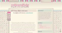 Desktop Screenshot of cookiesandfudge.blogspot.com