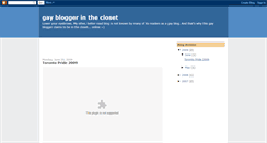 Desktop Screenshot of gaybloggerincloset.blogspot.com