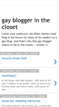 Mobile Screenshot of gaybloggerincloset.blogspot.com