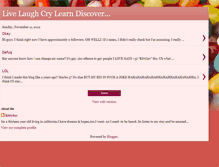 Tablet Screenshot of livelaughcrylearndiscover.blogspot.com