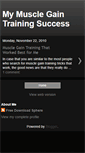 Mobile Screenshot of musclegaintraining.blogspot.com