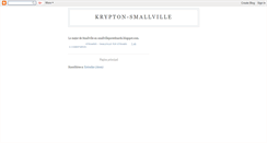 Desktop Screenshot of krypton-smallville.blogspot.com