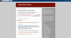 Desktop Screenshot of cybercrimeatessex.blogspot.com
