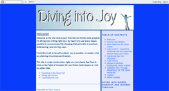 Desktop Screenshot of divingintojoy.blogspot.com