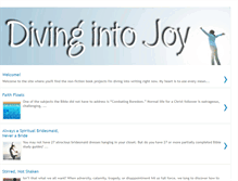 Tablet Screenshot of divingintojoy.blogspot.com