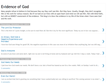 Tablet Screenshot of evidenceofgod.blogspot.com