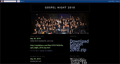 Desktop Screenshot of gospelnight2010.blogspot.com