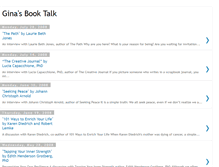 Tablet Screenshot of ginasbooktalk.blogspot.com