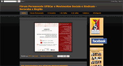 Desktop Screenshot of encontroufscarmovimentosociais.blogspot.com