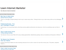 Tablet Screenshot of learn-internet-marketer.blogspot.com