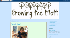 Desktop Screenshot of growingthemott.blogspot.com