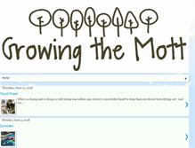 Tablet Screenshot of growingthemott.blogspot.com