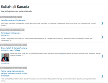 Tablet Screenshot of kuliahdikanada.blogspot.com