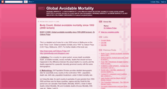 Desktop Screenshot of globalavoidablemortality.blogspot.com