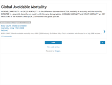 Tablet Screenshot of globalavoidablemortality.blogspot.com