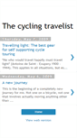Mobile Screenshot of cyclingtravelist.blogspot.com