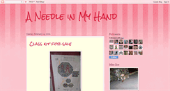 Desktop Screenshot of aneedleinmyhand.blogspot.com