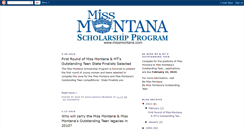 Desktop Screenshot of missmontanapageant.blogspot.com