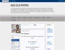 Tablet Screenshot of aiou-paper.blogspot.com