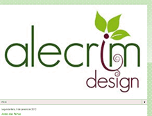 Tablet Screenshot of alecrimdesign.blogspot.com