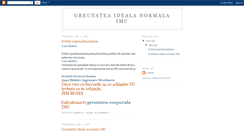 Desktop Screenshot of greutatea-ideala-normala.blogspot.com