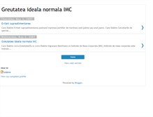 Tablet Screenshot of greutatea-ideala-normala.blogspot.com