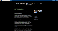 Desktop Screenshot of esrayamanhayranlar-esrayaman.blogspot.com