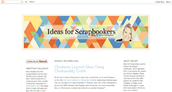 Desktop Screenshot of ideasforscrapbookers.blogspot.com