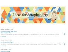 Tablet Screenshot of ideasforscrapbookers.blogspot.com