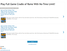 Tablet Screenshot of cradleofromegame.blogspot.com