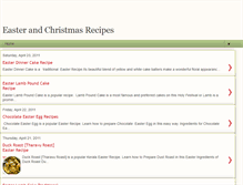 Tablet Screenshot of easy-christmas-recipes.blogspot.com