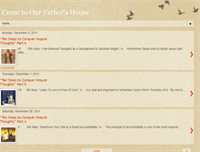 Tablet Screenshot of cometoourfathershouse.blogspot.com