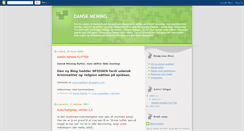 Desktop Screenshot of danskmening.blogspot.com