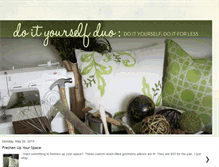 Tablet Screenshot of doityourselfduo.blogspot.com