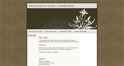 Desktop Screenshot of earn-money-haikus.blogspot.com