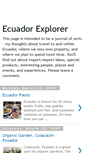 Mobile Screenshot of ecuadorexplorer.blogspot.com