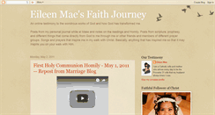 Desktop Screenshot of eileenmaesfaithjourney.blogspot.com