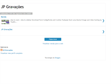 Tablet Screenshot of jpgravacoes.blogspot.com