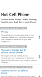 Mobile Screenshot of hot-cellular-phone-news.blogspot.com
