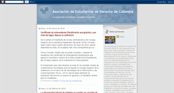 Desktop Screenshot of estudiantesdederechodecolombia.blogspot.com