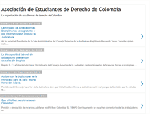 Tablet Screenshot of estudiantesdederechodecolombia.blogspot.com