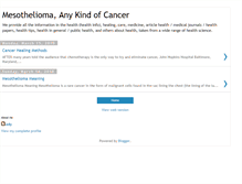 Tablet Screenshot of mesothelioma4death.blogspot.com