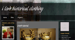 Desktop Screenshot of i-like-historical-clothing.blogspot.com