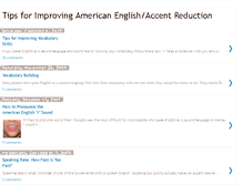 Tablet Screenshot of americanenglishpronunciation.blogspot.com