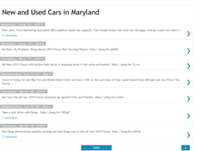 Tablet Screenshot of maryland-cars.blogspot.com